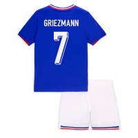 Maglia Calcio Francia Antoine Griezmann #7 Prima Divisa Bambino Europei 2024 Manica Corta (+ pantaloncini)